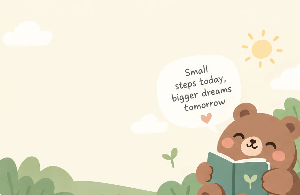 Ilustrasi beruang Dompet yang sedang membaca buku